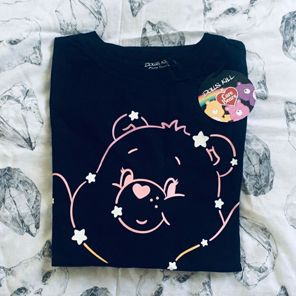 ♡ Care Bears x Dolls Kill ♡ Connect the stars graphic tee + Free Earrings - S